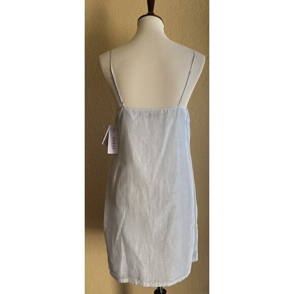 GUESS Womens Light Green Judy Embroidered Silk Blend Slip Dress Size S - Picture 3 of 10